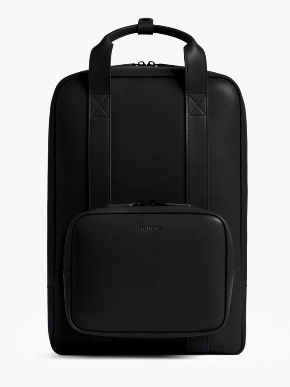 Monos Metro Backpack Unisex - Black Vegan Leather